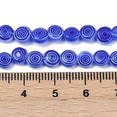 Handmade Lampwork Beads Strands LK-R004-51G-1