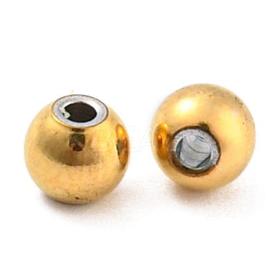 Ion Plating(IP) 304 Stainless Steel Spacer Beads STAS-L187-4mm-09G-1