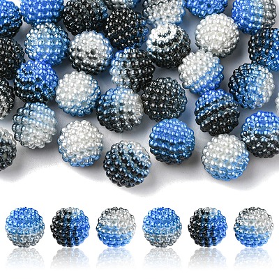 Imitation Pearl Acrylic Beads OACR-FS0001-32H-1