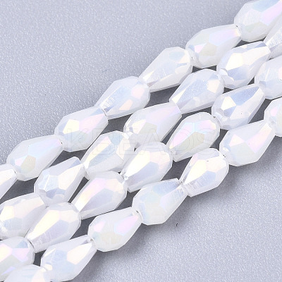 Electroplate Glass Beads Strands EGLA-S194-02A-B01-1