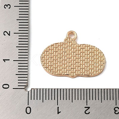 Thanksgiving Day Golden Tone Alloy Enamel Pendants ENAM-M002-02C-G-1