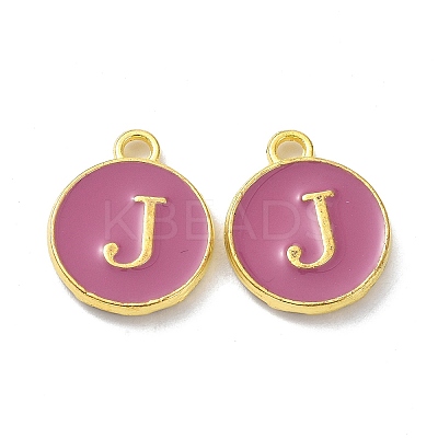 Golden Plated Alloy Enamel Charms ENAM-XCP0001-13J-1