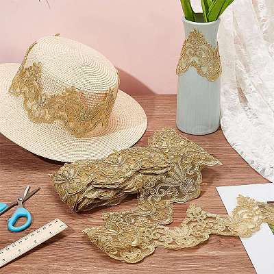 7.5 Yards Polyamide Flower Embroidery Lace Trim for Garment Accessories OCOR-NB0002-02-1
