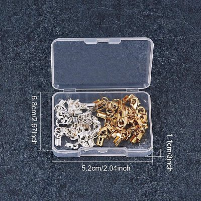 Rack Plating Brass Lobster Claw Clasps with Clip Ends KK-PH0035-34-1