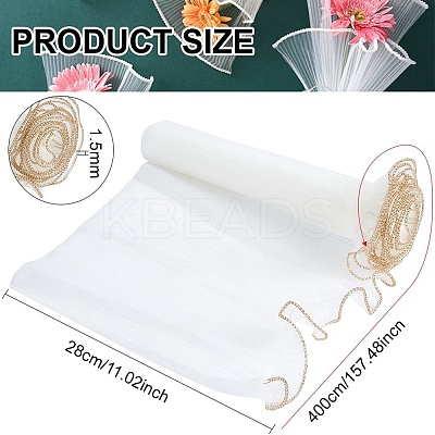 1 Bag Wrinkled Wavy Gauze Yarn Flower Bouquets Wrapping Packaging DIY-BC0013-64C-1