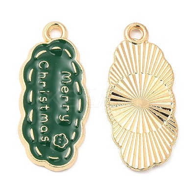 Christmas Alloy Enamel Pendants FIND-C037-02C-G-1