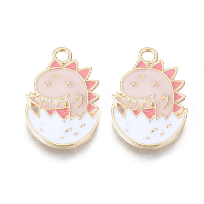 Alloy Enamel Pendants X-ENAM-T009-58B-RS-1