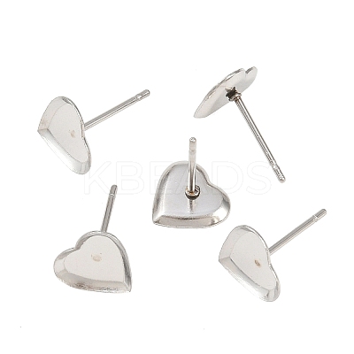 Tarnish Resistant Earring Cabochon Settings 304 Stainless Steel Ear Studs Blank Settings X-STAS-Q170-12-1