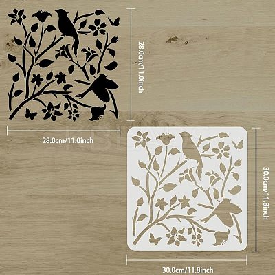 Large Plastic Reusable Drawing Painting Stencils Templates DIY-WH0172-713-1