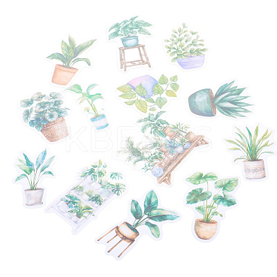 100Pcs Story of Four Seasons PET Stickers Self-Adhesive Stickers DIY-TA0003-69C-1
