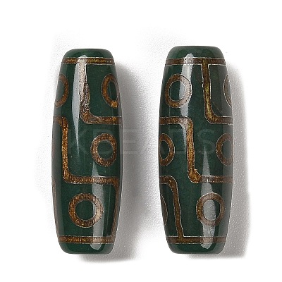 Tibetan Style dZi Beads TDZI-R002-02B-1