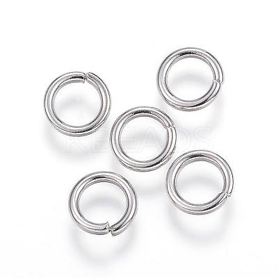 Tarnish Resistant 304 Stainless Steel Open Jump Rings STAS-E113-12P-1