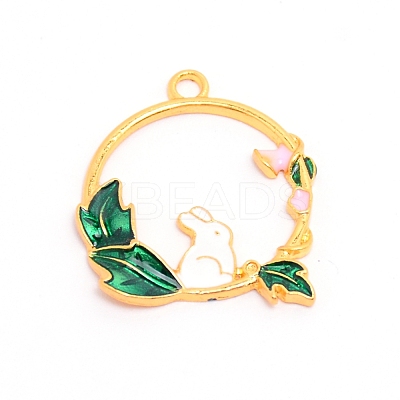 Alloy Enamel Pendants ENAM-WH0047-68G-RS-1
