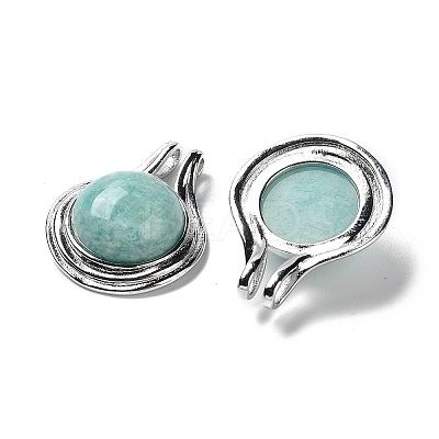 Natural Amazonite Pendants G-M405-06P-08-1