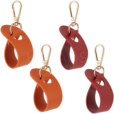 4Pcs 2 Colors Imitation Leather Hat Clips FIND-GF0008-14B-1