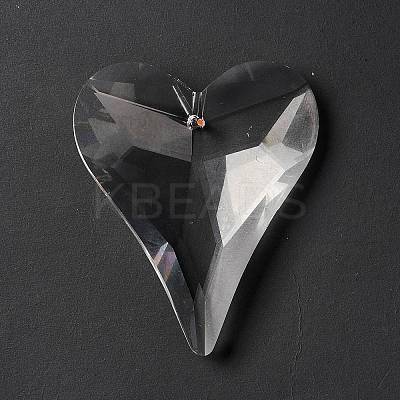 Transparent Glass Big Pendants GLAA-F118-05-1