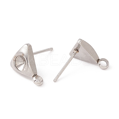 Non-Tarnish 304 Stainless Steel Stud Earring Findings STAS-P308-06P-1