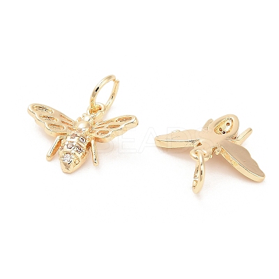 Brass Micro Pave Cubic Zirconia Pendants LS-KK-B133-05G-02-1