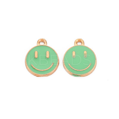 Alloy Enamel Charms ENAM-S121-165K-RS-1