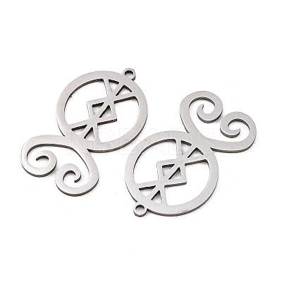 201 Stainless Steel Pendants STAS-I364-16P-1
