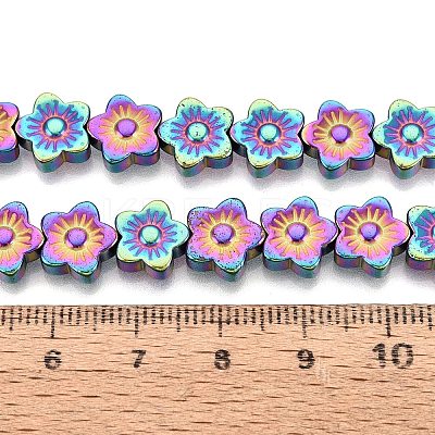 Electroplate Non-magnetic Synthetic Hematite Beads Strands G-T061-98D-1