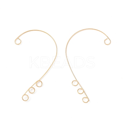 316 Stainless Steel Ear Cuff Findings Ion Plating(IP) X-STAS-H148-01G-1