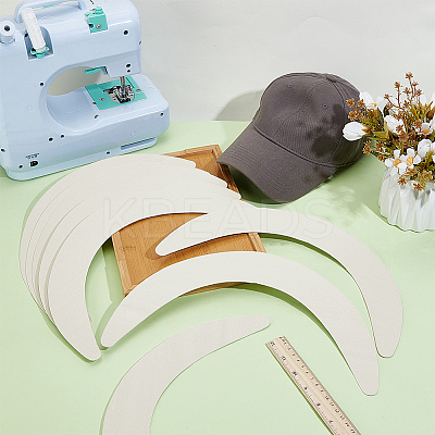 Plastic Hat Brim Board for Peaked Cap DIY-WH0060-83-1
