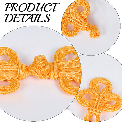 10Pcs Handmade Chinese Frog Knot Buttons Sets AJEW-CY0001-01C-1