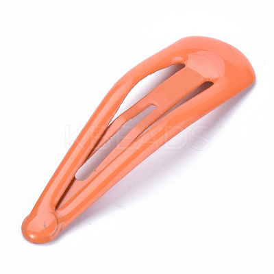 Spray Painted Iron Snap Hair Clips X-OHAR-S195-16B-1