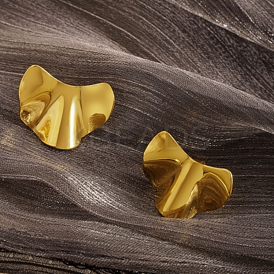 Stylish 304 Stainless Steel Irregular Stud Earrings EG3704-1-1