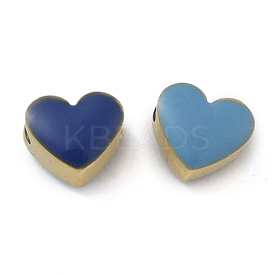 Ion Plating(IP) 304 Stainless Steel Enamel Beads STAS-B075-09G-03-1