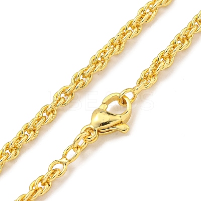 Brass Wheat Chain Necklaces for Women NJEW-G084-24G-1