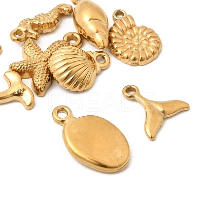 Ocean Theme 201 Stainless Steel Pendants STAS-F348-01D-G-1