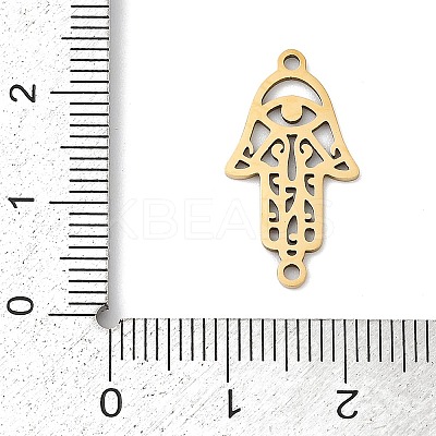 201 Stainless Steel Religion Laser Cut Connector Charms STAS-F316-37G-1