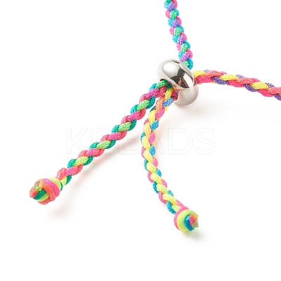 Braided Nylon Thread Bracelet AJEW-JB01124-01-1