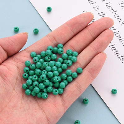 Opaque Acrylic Beads MACR-S370-C6mm-S036-1