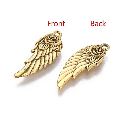Tibetan Style Alloy Wing Pendants LS-TIBEP-A16767-AG-NR-1