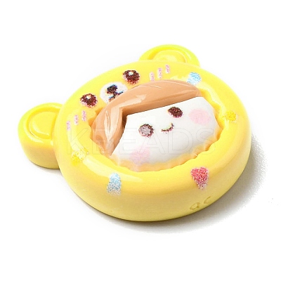 Cute Cartoon Opaque Resin Cabochons RESI-R437-04-1