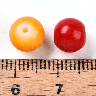 Baking Paint Glass Beads DGLA-Q020-8mm-M01-1