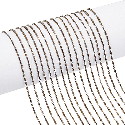 5 Yard Brass Cable Chains Cable Chain Size 2x1.5x0.5mm Antique Bronze Jewelry Making Chain CHC-PH0001-13AB-FF-1