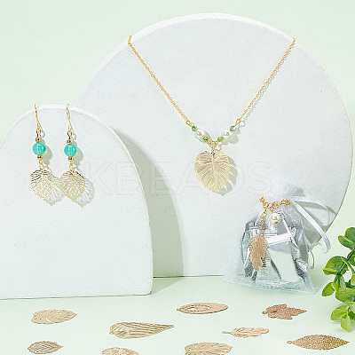 32Pcs 8 Style Brass Pendants KKC-PH0001-01-1