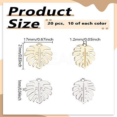 20Pcs 2 Colors Baking Paint Alloy Pendants FIND-LP0005-14-1