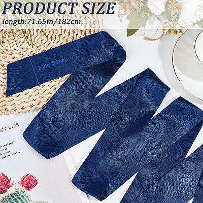 Satin Cloth Ribbon Wrap Around Chain Belt AJEW-WH0314-198A-1