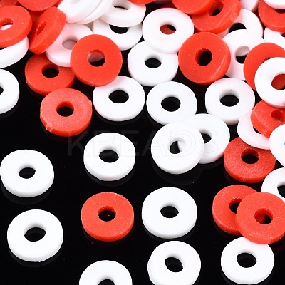 Handmade Polymer Clay Beads Strands CLAY-R089-6mm-T02B-01-1
