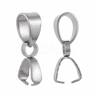 100Pcs 304 Stainless Steel Pinch Bails STAS-ZF0001-42-1