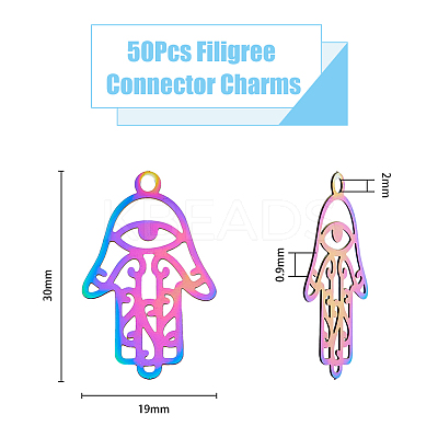 Ion Plating(IP) 201 Stainless Steel Pendants STAS-DC0013-30-1