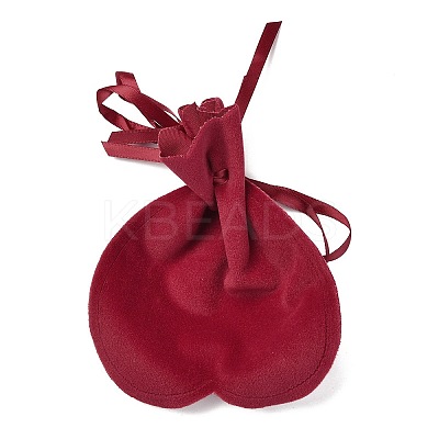 Flannelette Craft Ribbon Drawstring Bag ABAG-A003-01E-1