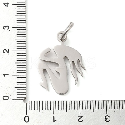 Non-Tarnish 304 Stainless Steel Pendants STAS-C086-03P-1