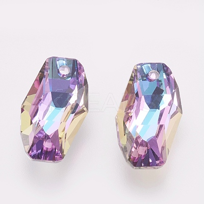 K9 Glass Rhinestone Pendants GLAA-K034-C01-A-1