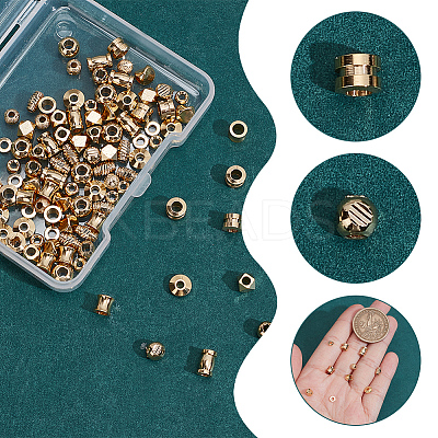 120Pcs 12 Styles Brass Beads FIND-AR0005-38-1